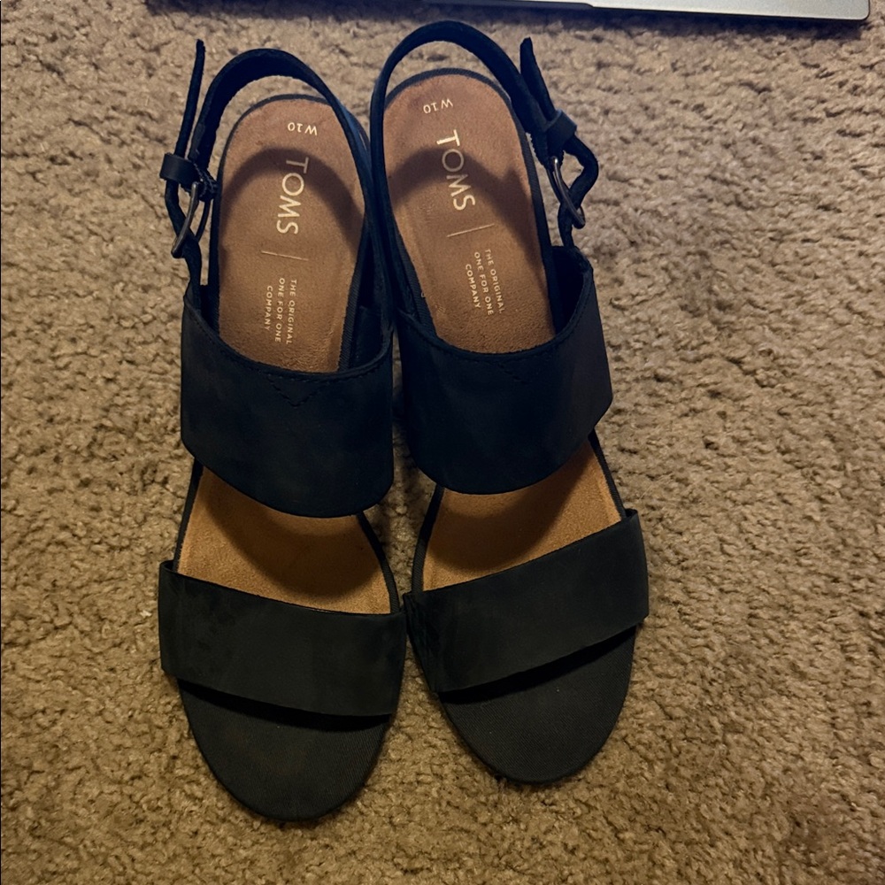 TOMS Women's Elegant Black Sandals